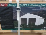 33' x 25' Double Garage Steel Barn