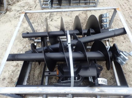 JCT Skid Steer Hydraulic Auger Drive & Bits
