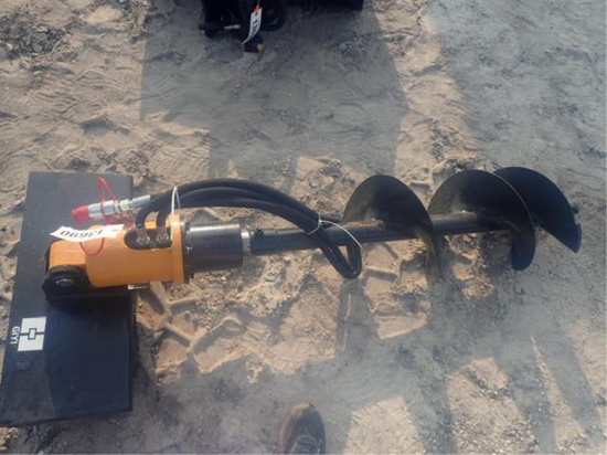 GIYI Mini Skid Steer Auger w/ 12" Auger Rod
