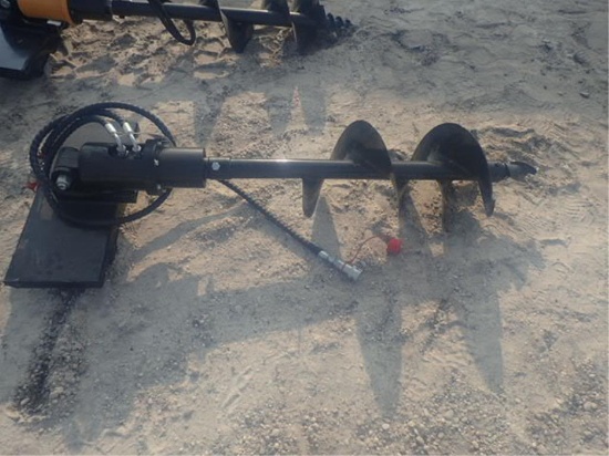 GIYI Mini Skid Steer Auger w/ 12" Auger Rod
