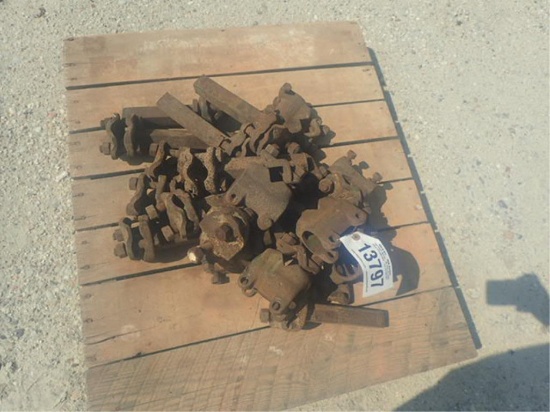 (10) JD Cultivator Mounting Clamps