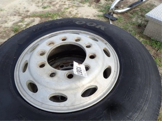Set of 2 - 11R/22.5 Tires and Alcoa Aluminum Rims
