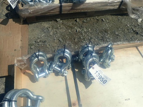 (2) 7/8" Bow Shackles Load Limit 6.5T