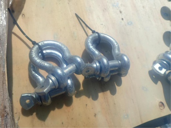 (2) 3/4" Bow Shackles Load Limit 4.75T