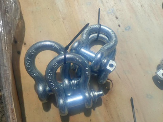 (2) 7/8" Bow Shackles Load Limit 6.5T
