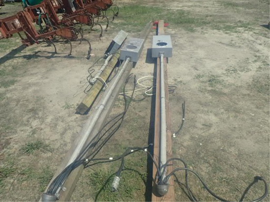 (3) Electrical Service Poles