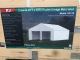 23' x 22' Double Metal Shed