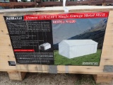 12' (W) x 19' (L) x 9' (H)Single Garage Metal Shed
