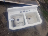 Cast Iron Double Sink
