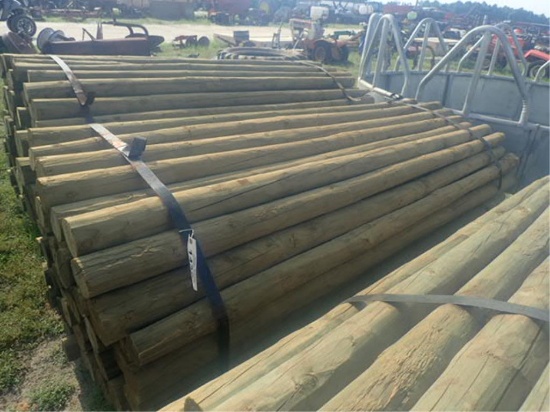NEW 7' Treated Posts - Bundle of 100 Posts