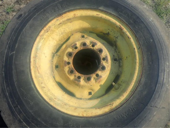 (2) Implement Tires and Rims - 11L15 - 12 Lugs