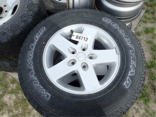 (2) 255/75-17 Tires and Rims