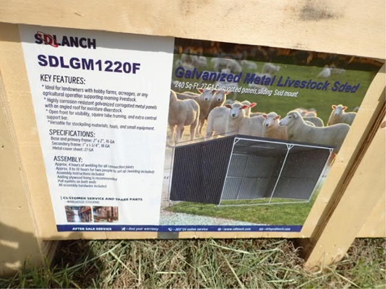 Galvanized Metal Livestock Shed