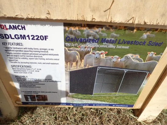 Galvanized Metal Livestock Shed