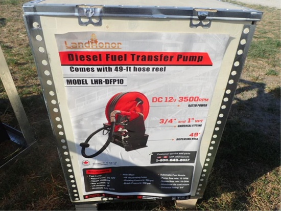 Diesel Fuel Transfer Pump w/ 49' Hose Reel