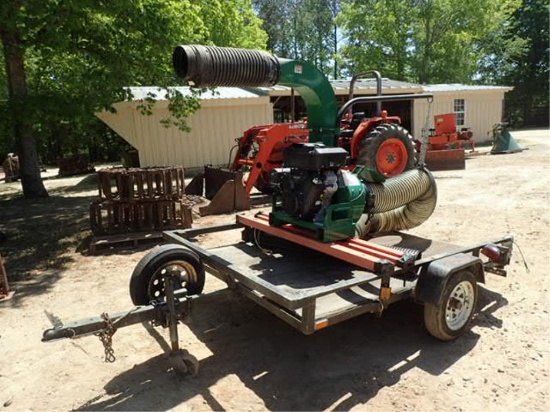 Billy Goat Leaf Vac Mounted on 5x8 Trailer