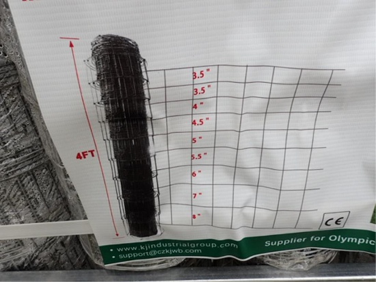 4' x 100' Roll - Hot Dipped Galvanized Field Fence