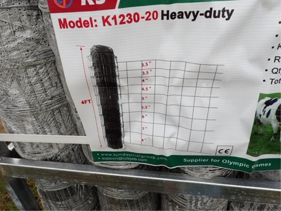 4' x 100' Roll - Hot Dipped Galvanized Field Fence