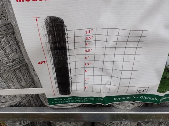 4' x 100' Roll - Hot Dipped Galvanized Field Fence
