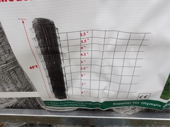 4' x 100' Roll - Hot Dipped Galvanized Field Fence