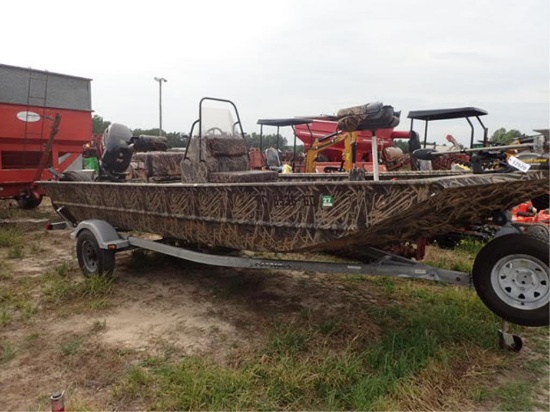 2015 - RX18CC 18' Lowe Aluminum Boat and Trailer