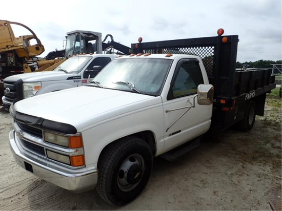 1997 Chevy 3500 Truck 12ft Flatbed Dump Bed