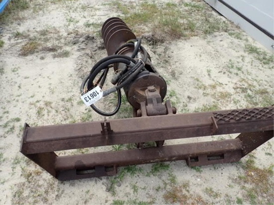 Skid Steer Post Hole Digger