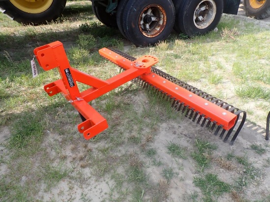 Red 6 ft Landscape Rake