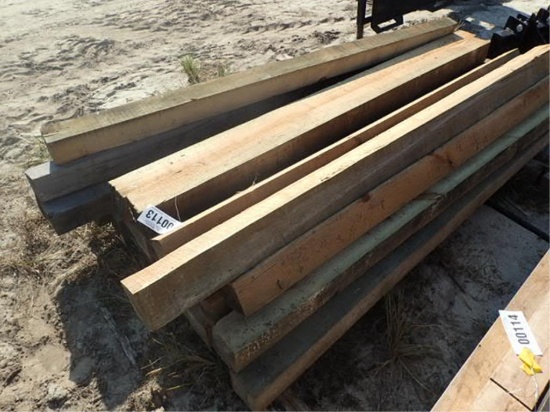 (25) 4 x 4 x 6.5' Wooden Posts
