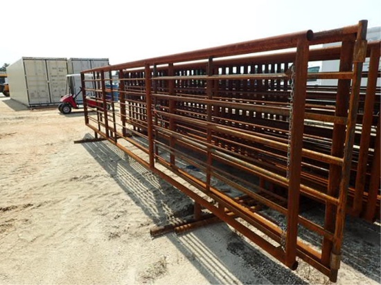 24' Heavy Duty Freestanding Panel w/10ft Gate