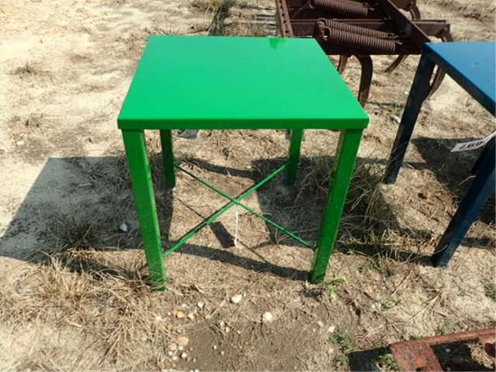18" x 18" Green Metal table