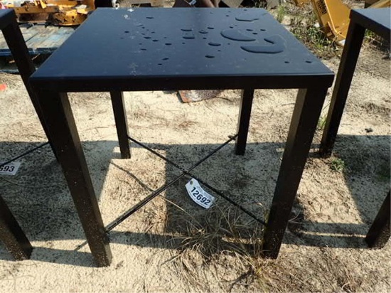18" x 18" Black Metal table