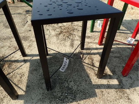 18" x 18" Black Metal table
