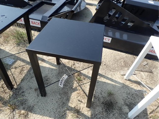 18" x 18" Black Metal table
