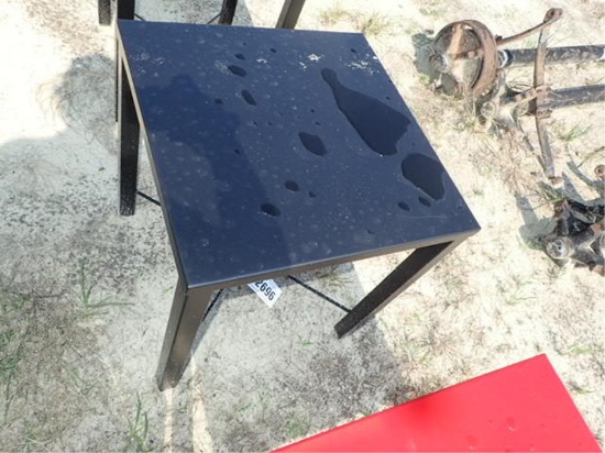 18" x 18" Black Metal table