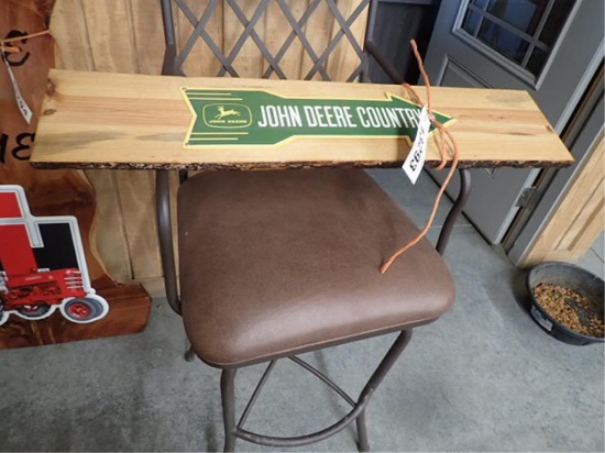 JD Sign on Mid 1800'sTobacco Tier Pole