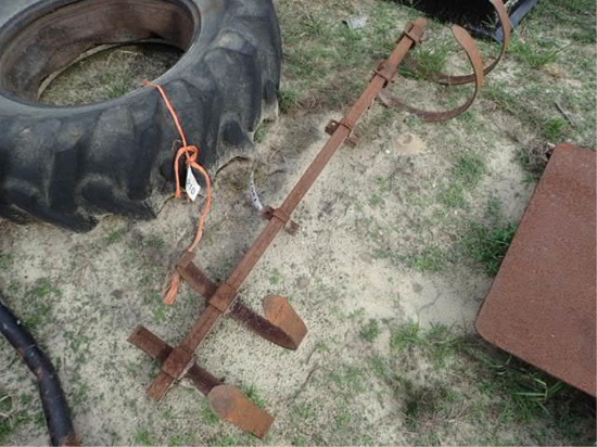 Tool Bar w/ 4 Shank Cultivator Legs