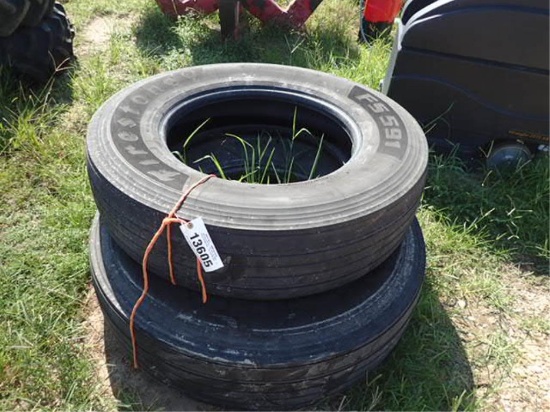 (2) Firestone 11R 24.5 Truck Tires