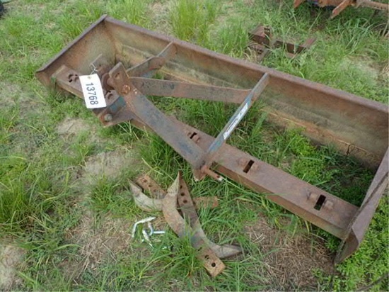 6' Box Blade w/ Teeth 3 pt Hitch