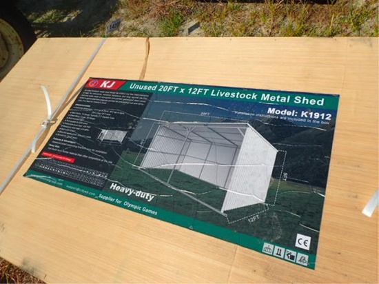 20' x 12' Livestock Metal Shed Model K1912