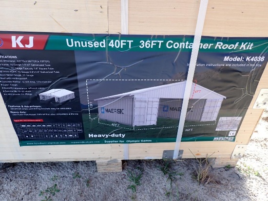 40'(L) x 36'(W) x 13'(H) Container Roof Kit