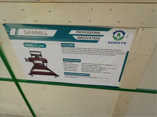 Portable Sawmill - Model YC-32G