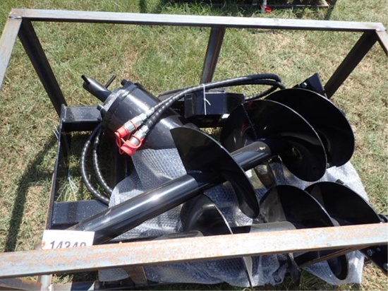 Skid Steer Auger w/ 6"12"14" Bits