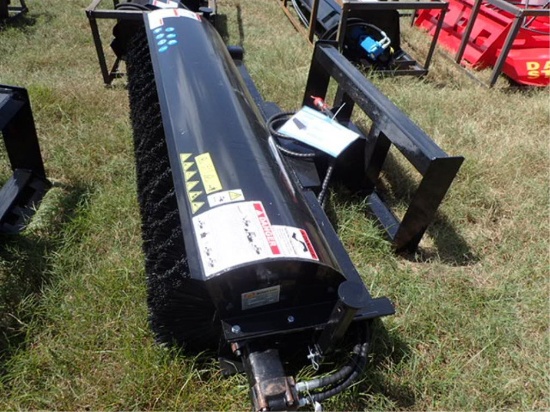 Skid Steer Quick Attach 74" Angle Broom