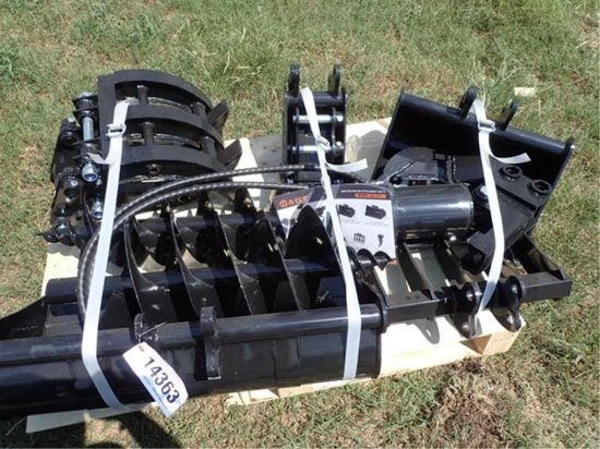 Set of 9 Mini Excavator Attachments