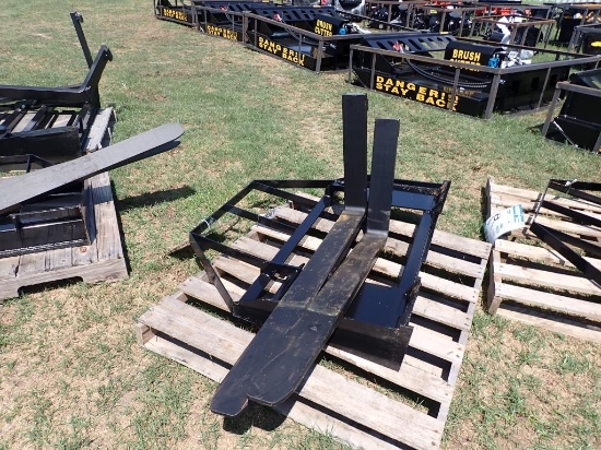 Skid Steer Adjustable Quick Attach Forks