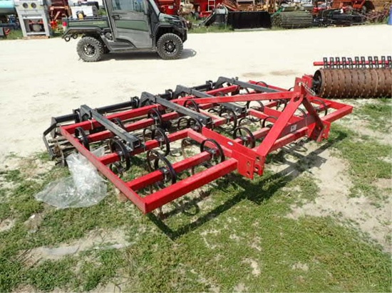 8' Field Cultivator w/ Double Rolling Basket