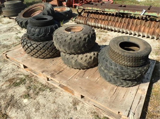 Pallet of Tires Various Sizes