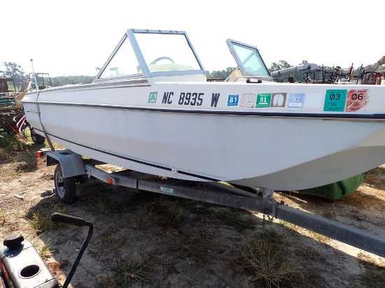 1974 Cox Trailer w/ 1974 17ft Maquis Boat