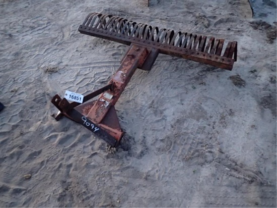 6ft Landscape Rake 3 pt Hitch